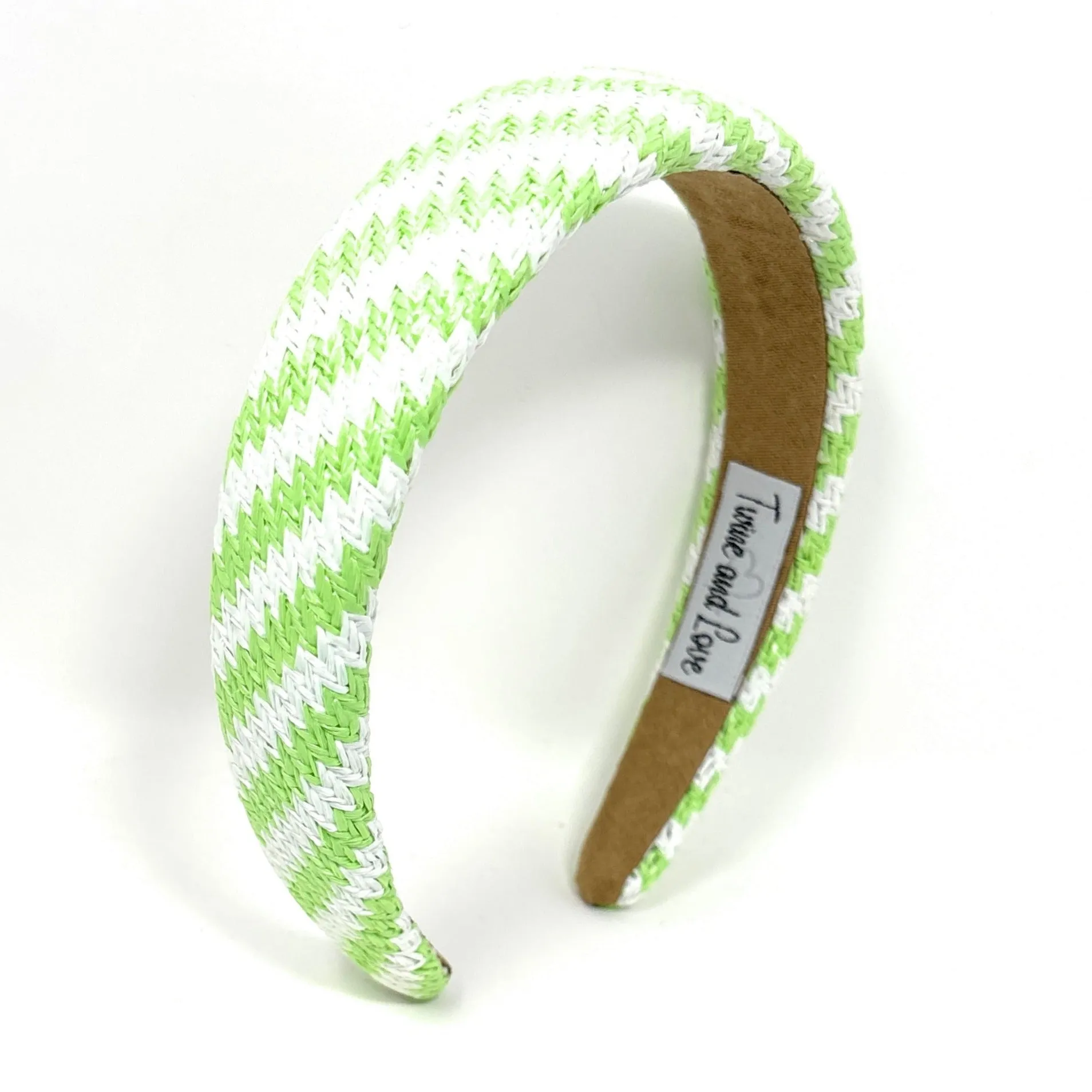 Neon Green Raffia Baroque Headband