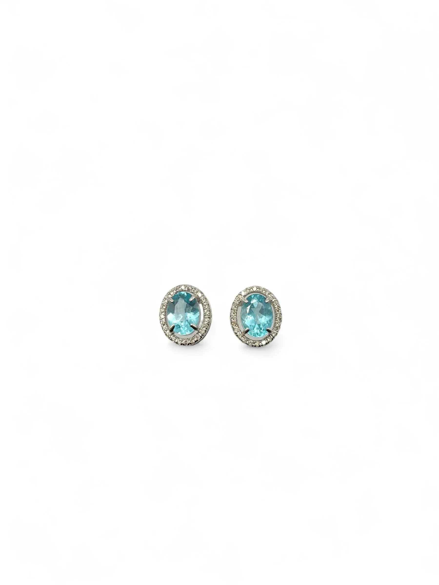 PARAIBA EARRINGS WHITE GOLD