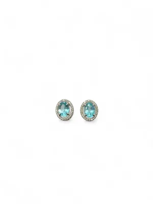 PARAIBA EARRINGS WHITE GOLD