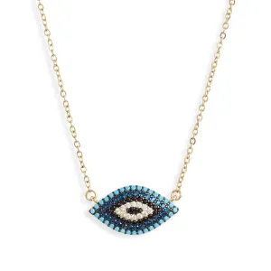 Pave Evil Eye Necklace