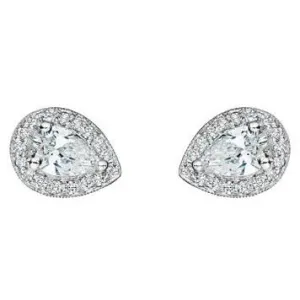 Pear Shape Diamond Stud Earrings