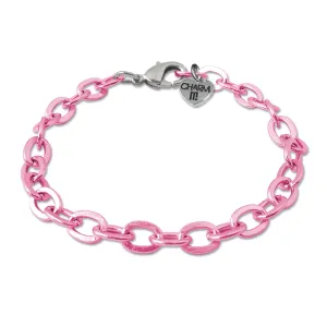 Pink Chain Link Bracelet