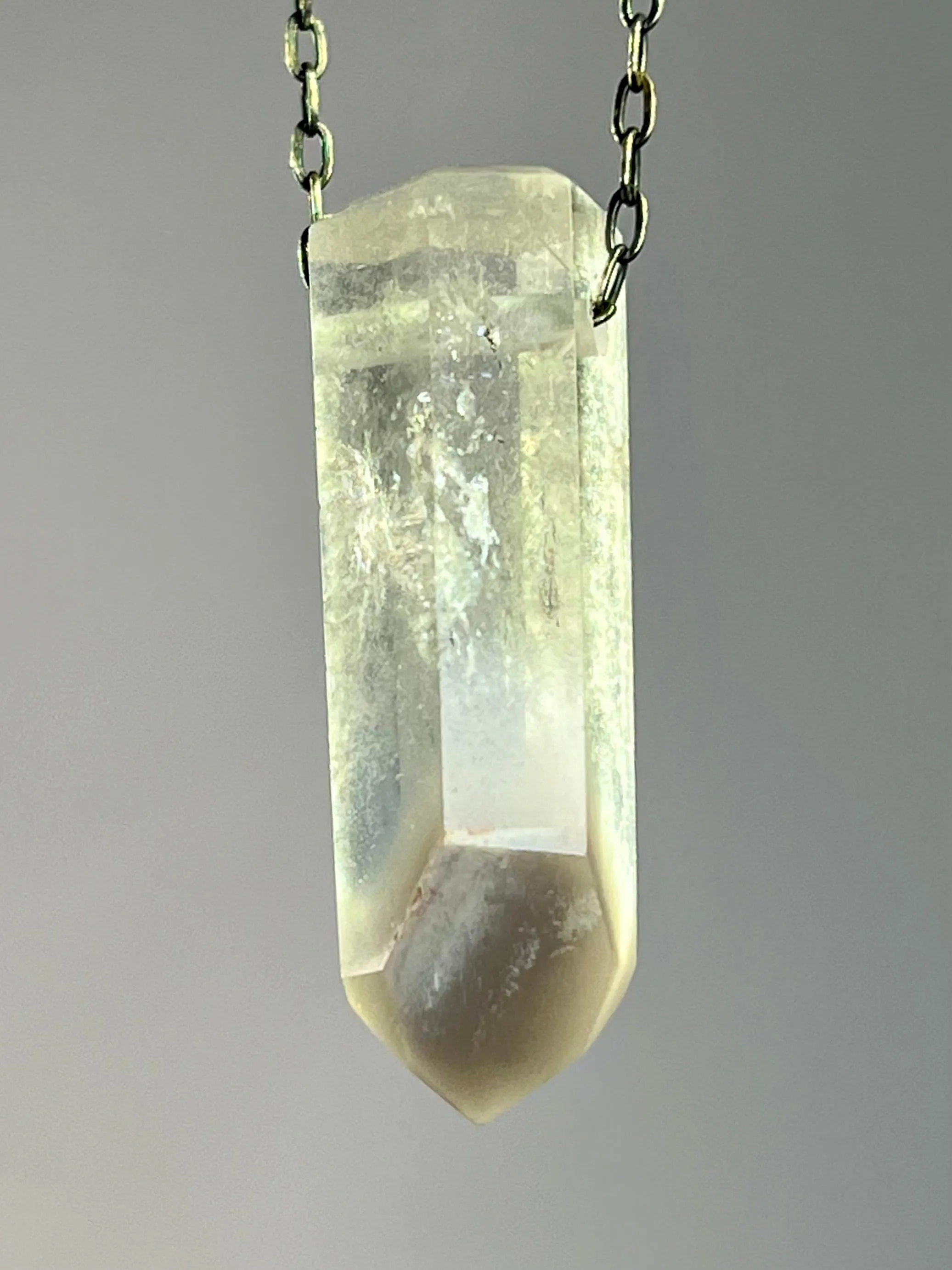 Quartz with Lithium inclusions Crystal Necklace