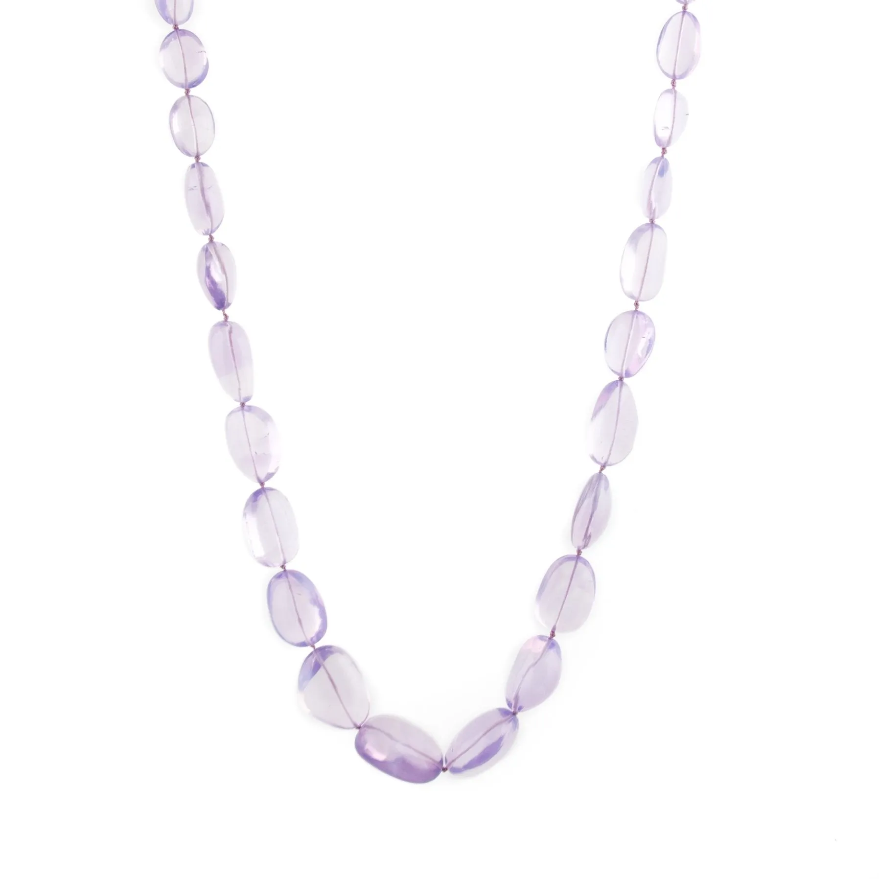 Rare Lavender Quartz Beaded Necklace