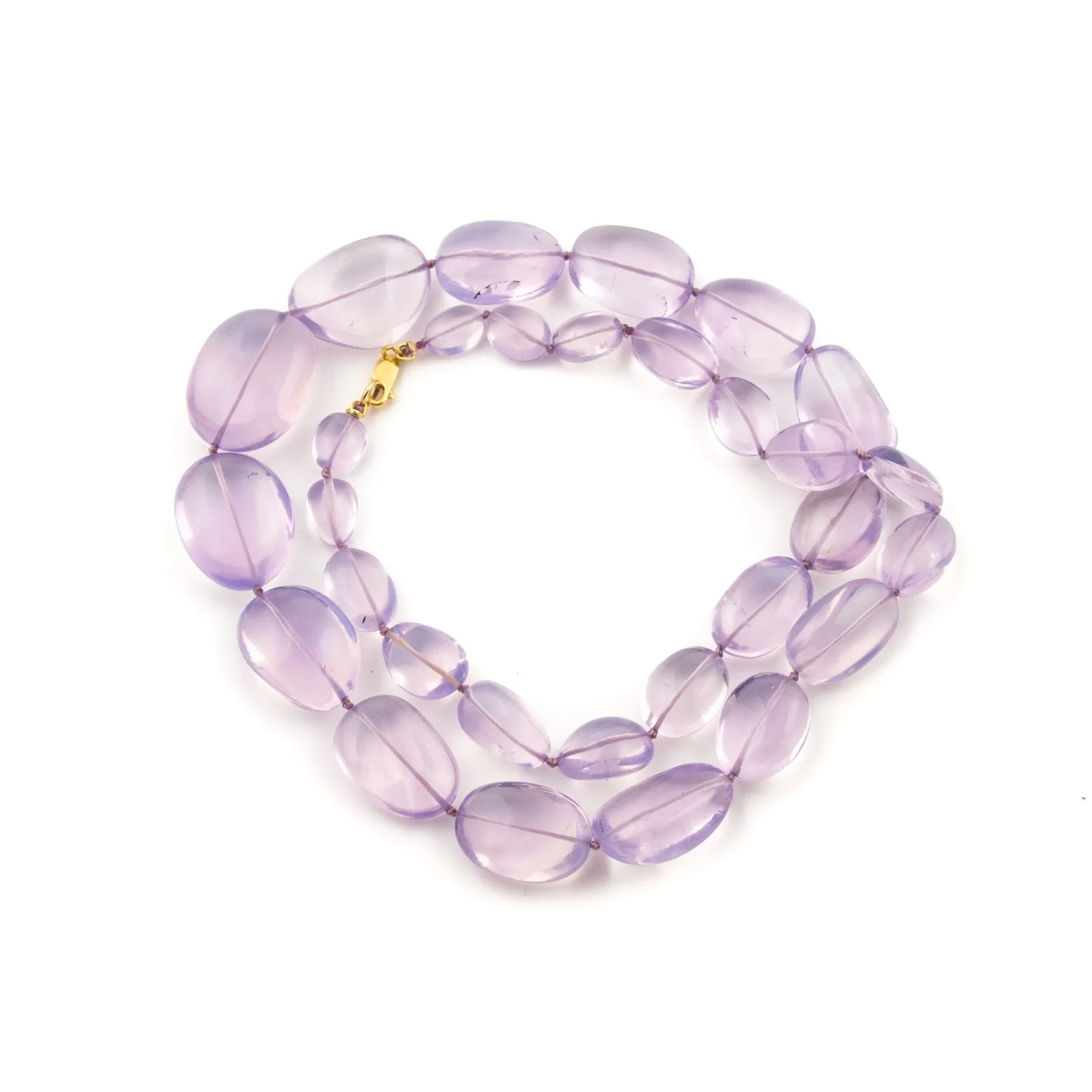 Rare Lavender Quartz Beaded Necklace