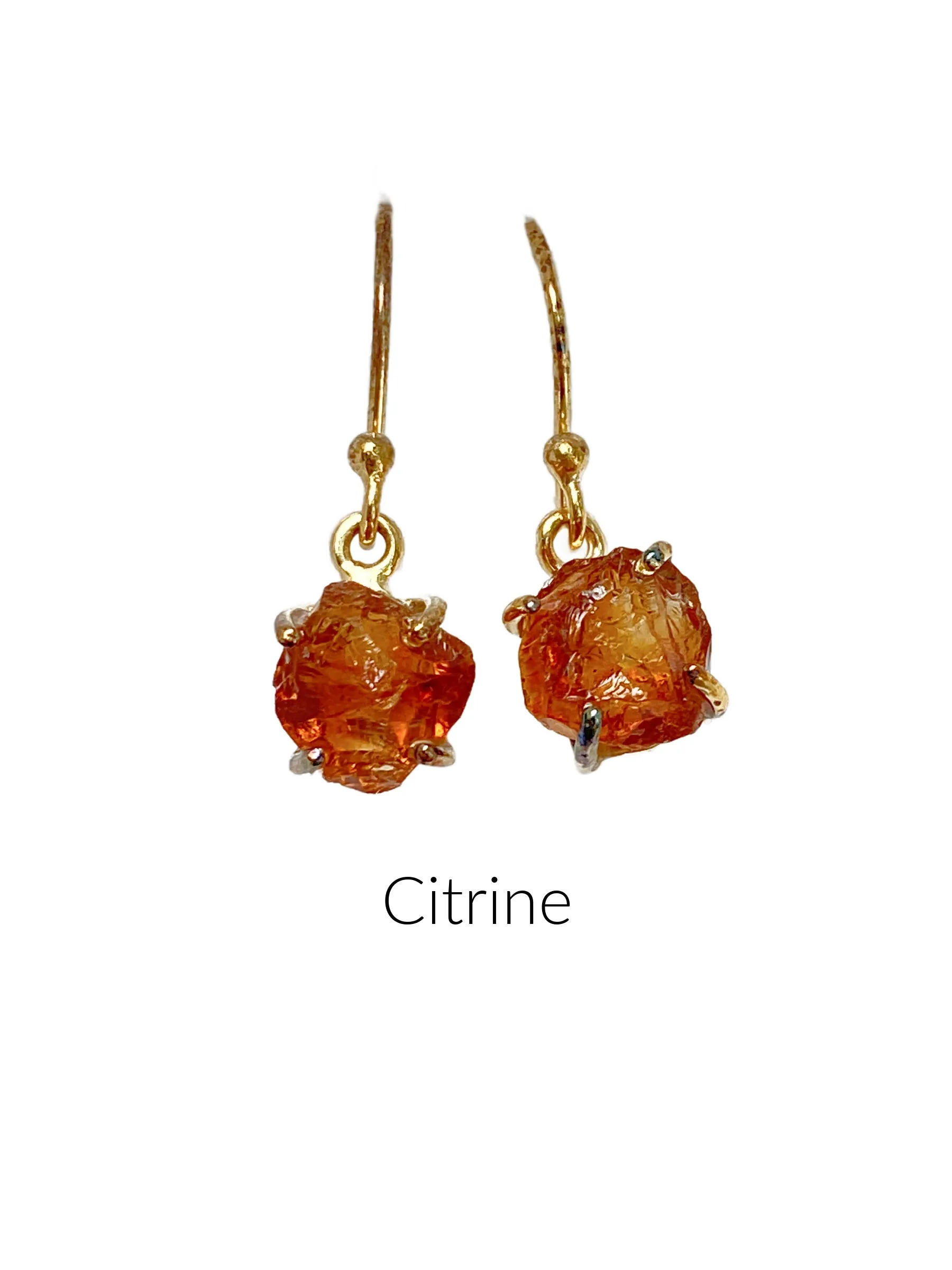 Raw Natural Gemstone Dangles