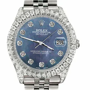 Rolex Datejust   Diamond Bezel/Lugs/Black Pearl     TFJ-142508595