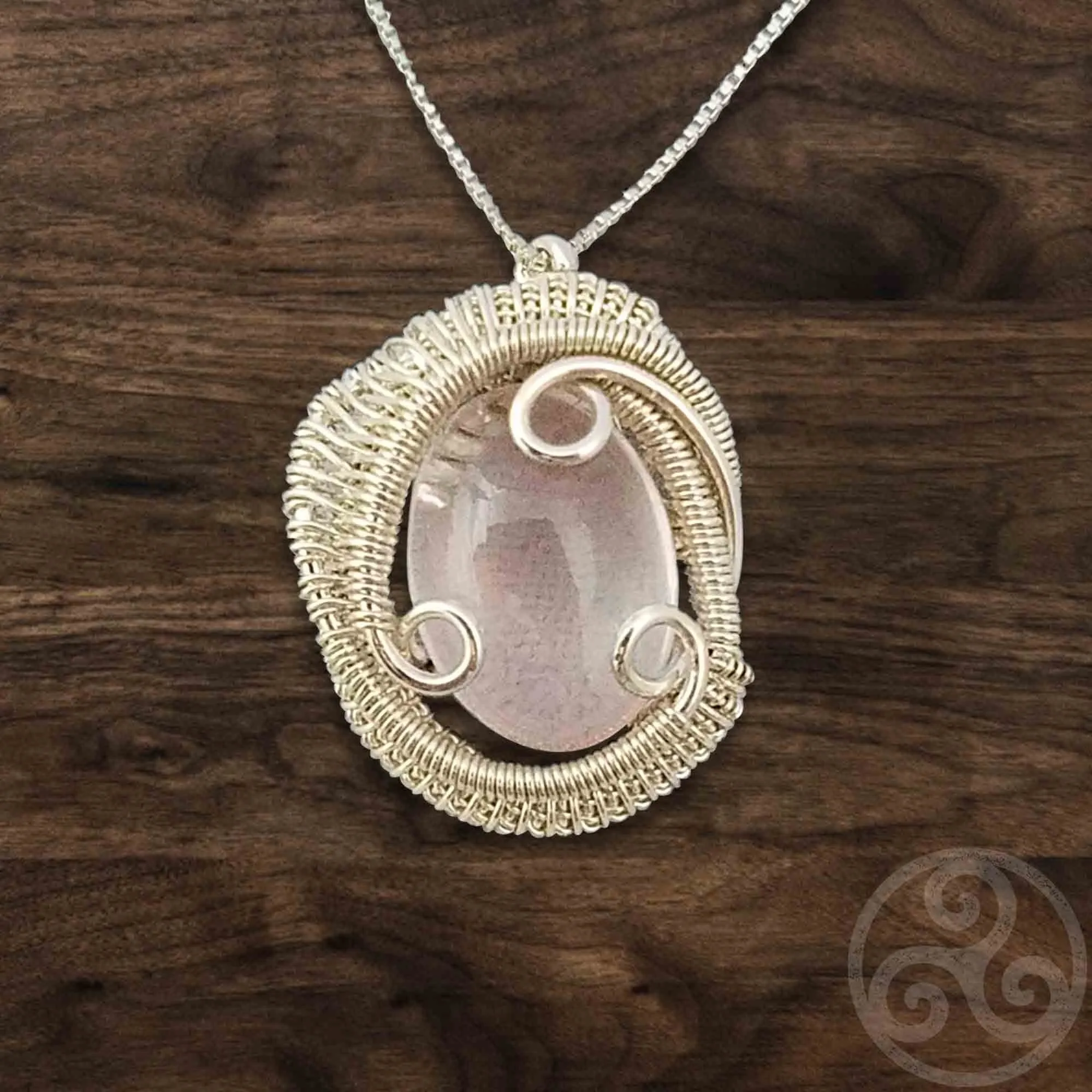 Rose Quartz Healing Crystal Necklace