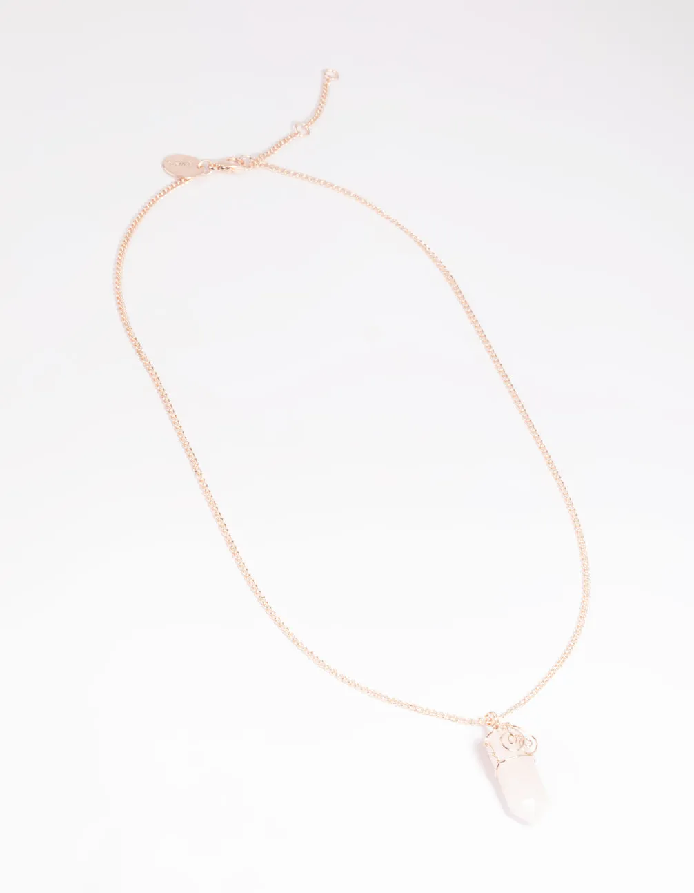 Rose Quartz Shard Necklace