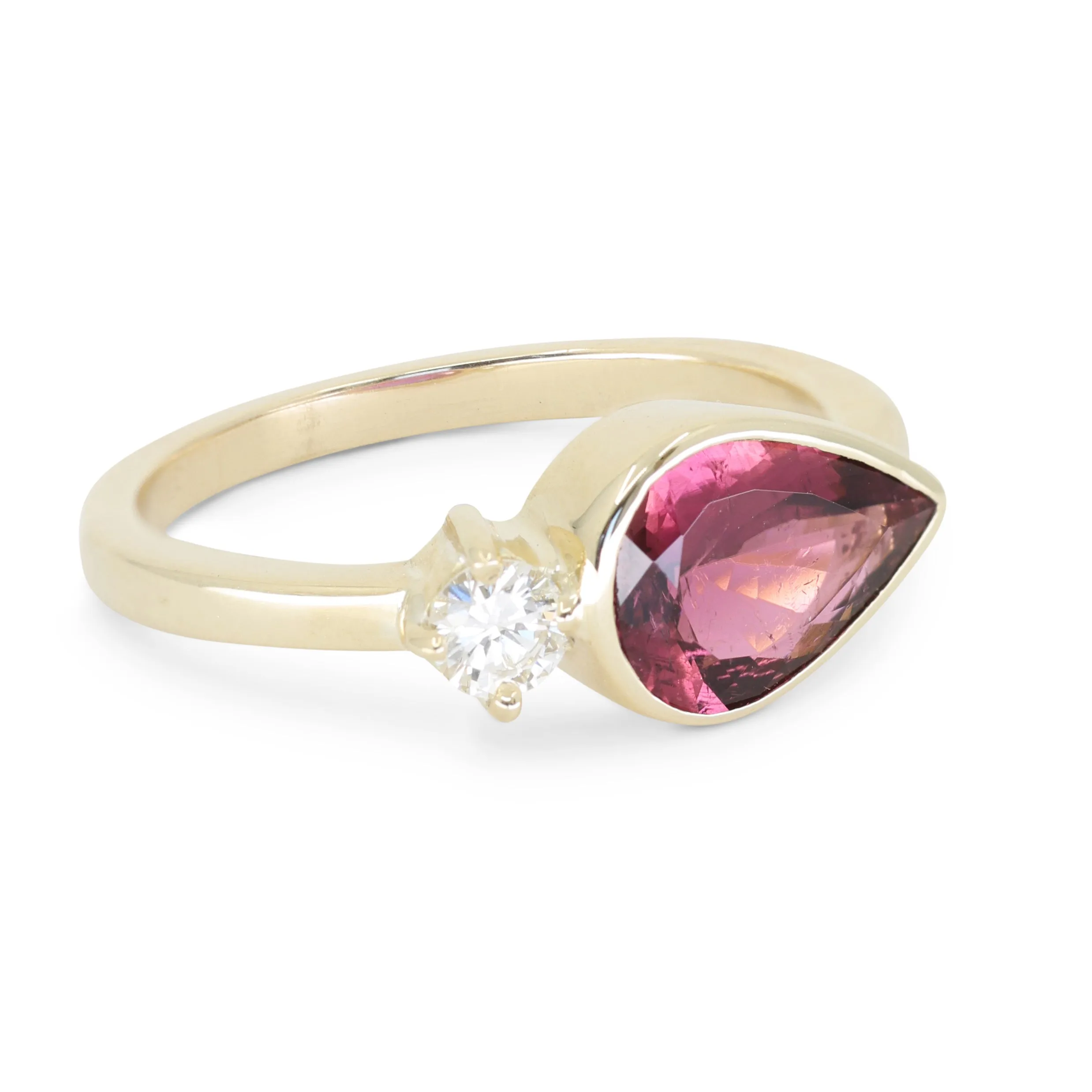 Selene Tourmaline 14K Yellow Gold Ring