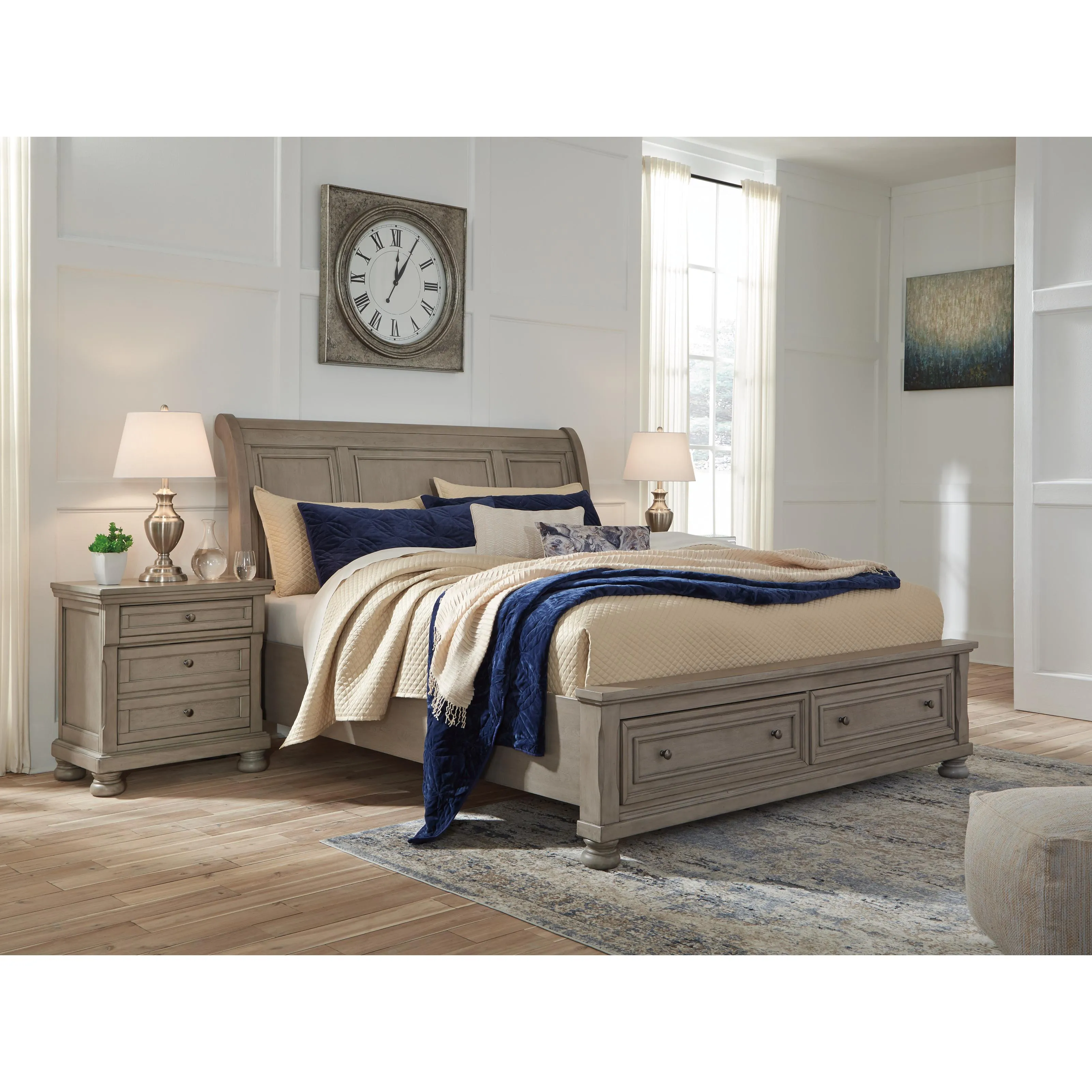 Signature Design by Ashley Lettner California King Sleigh Bed with Storage B733-78/B733-76/B733-95