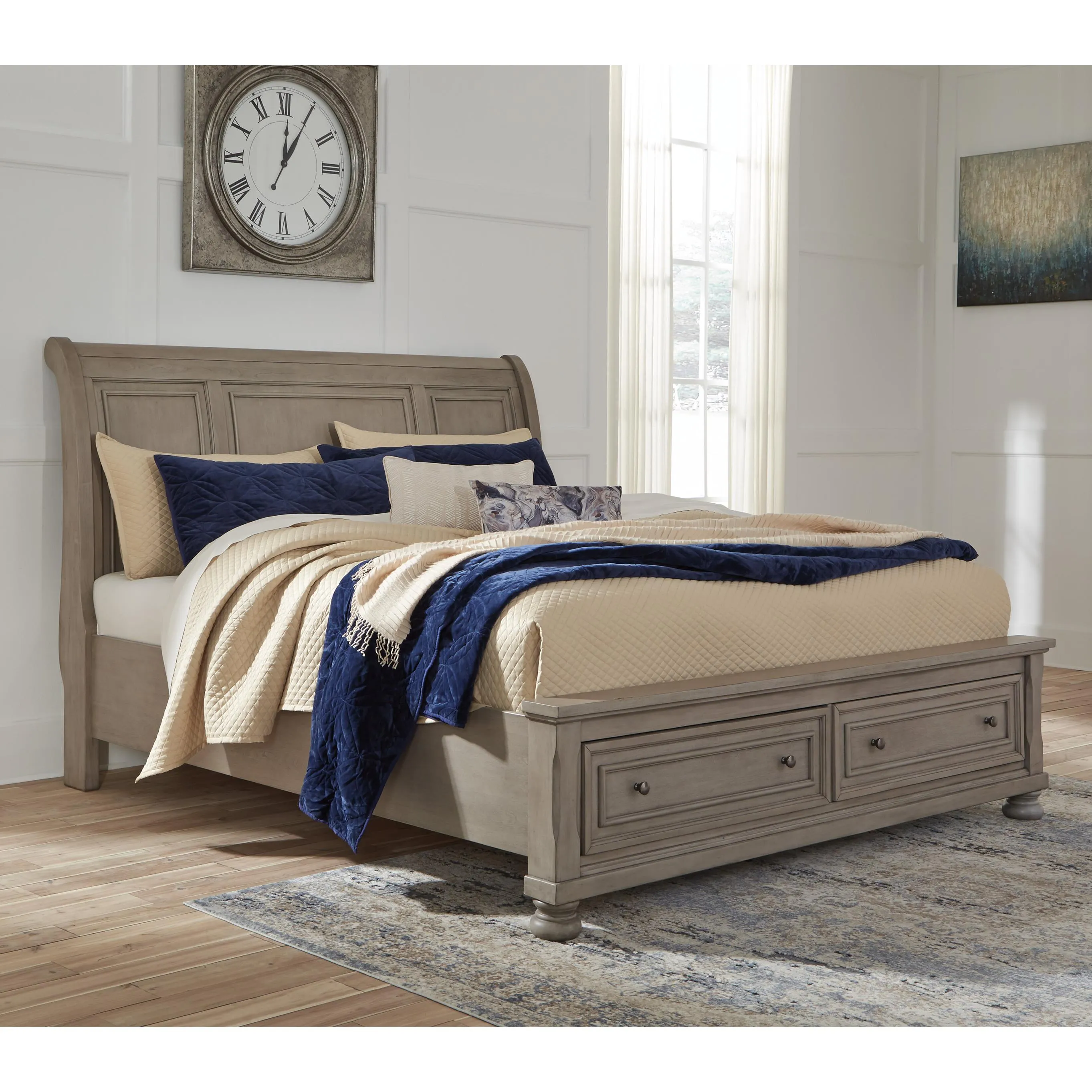 Signature Design by Ashley Lettner California King Sleigh Bed with Storage B733-78/B733-76/B733-95