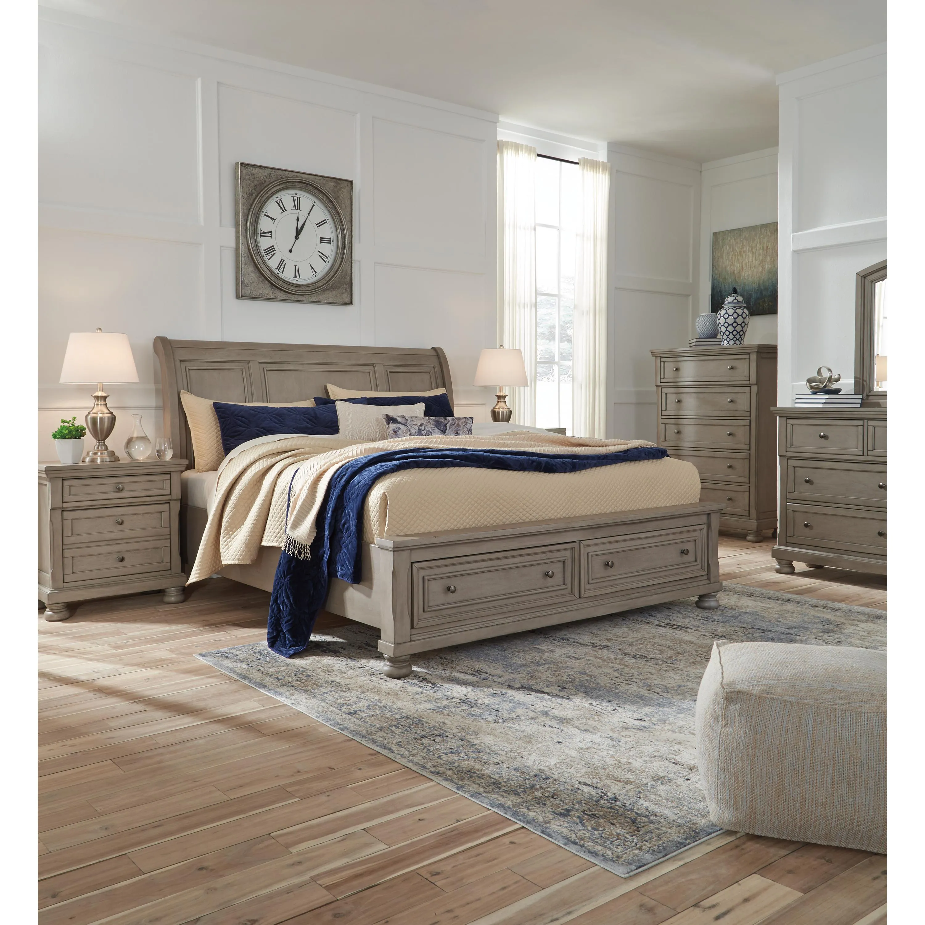 Signature Design by Ashley Lettner California King Sleigh Bed with Storage B733-78/B733-76/B733-95