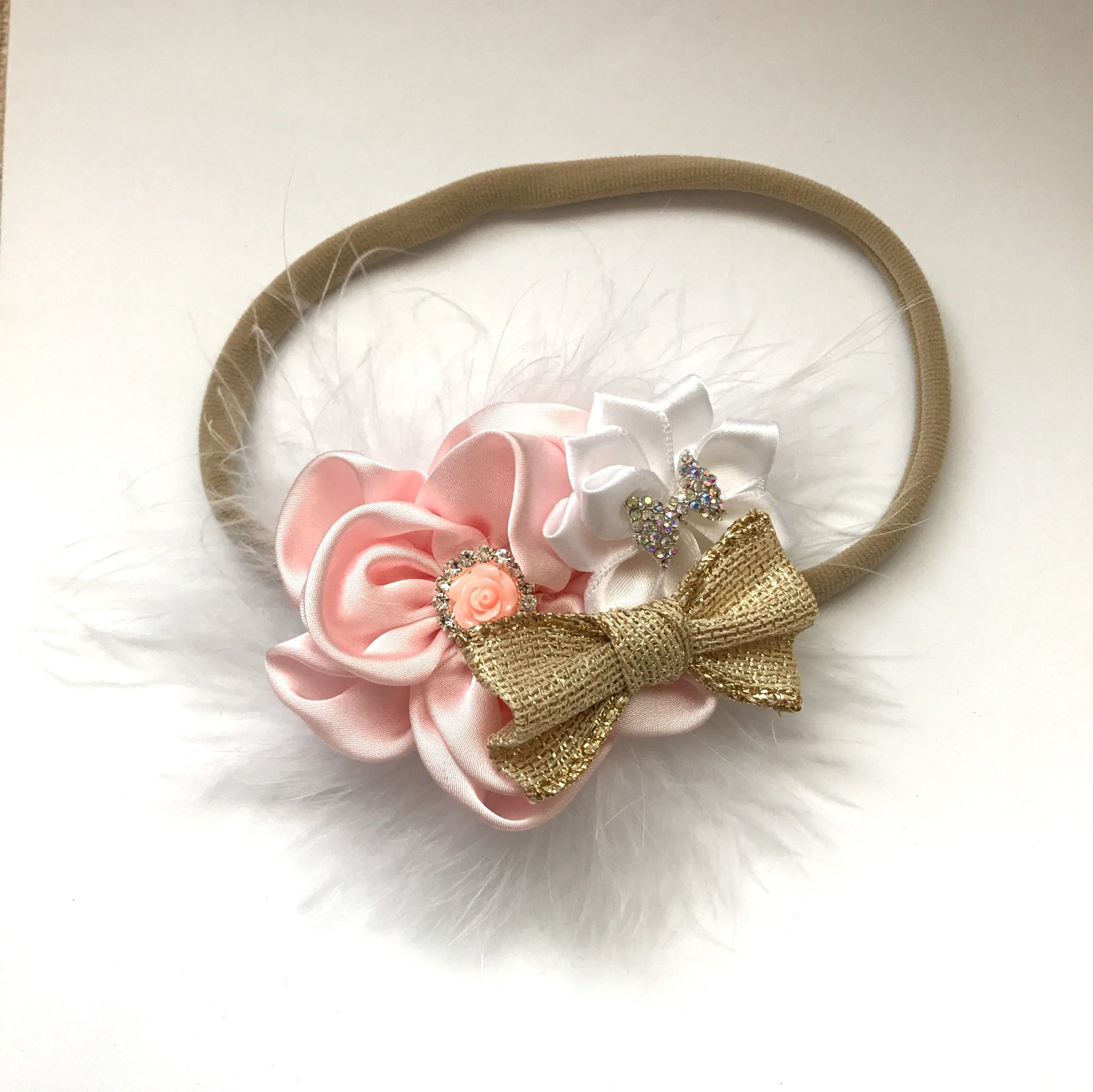 Silk flower headband