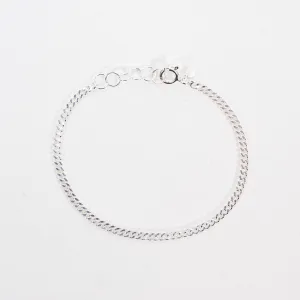 Silver Curb Chain Bracelet