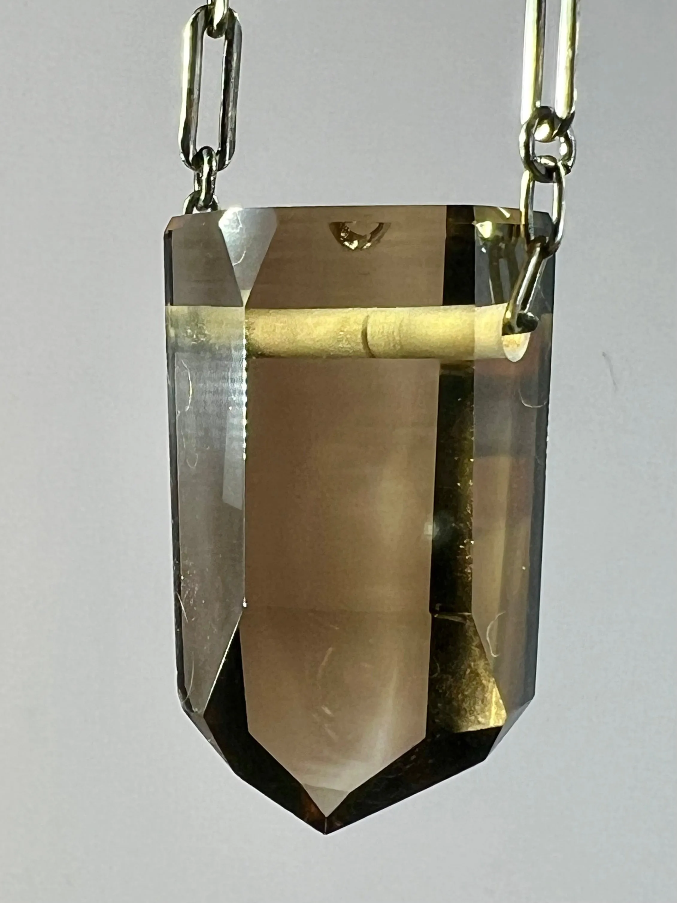 Smoky Quartz Crystal Necklace