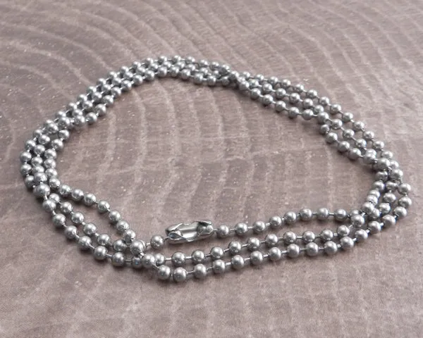 Stainless Steel Ball Chain Necklace