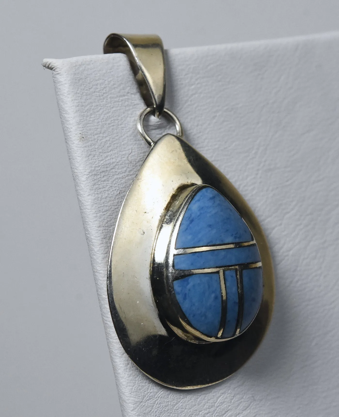 Sterling Silver Dumortierite Pendant