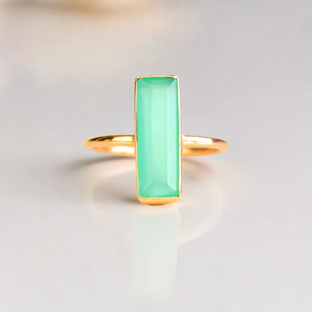 Talia Aqua Chalcedony Stone Ring