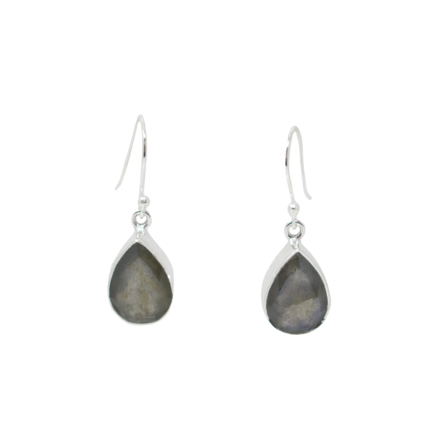 Teardrop Faceted Gemstone Earrings