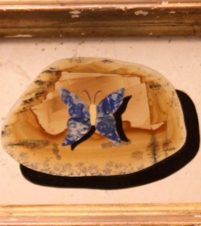 Ugolini Pietra Dura Butterfly Plaque