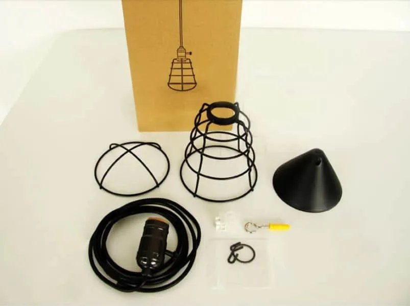 Vivi Basket Web Cage Single Bulb Hanging Light