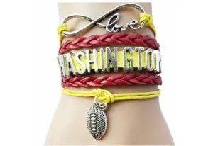 Washington Redskins football bracelet