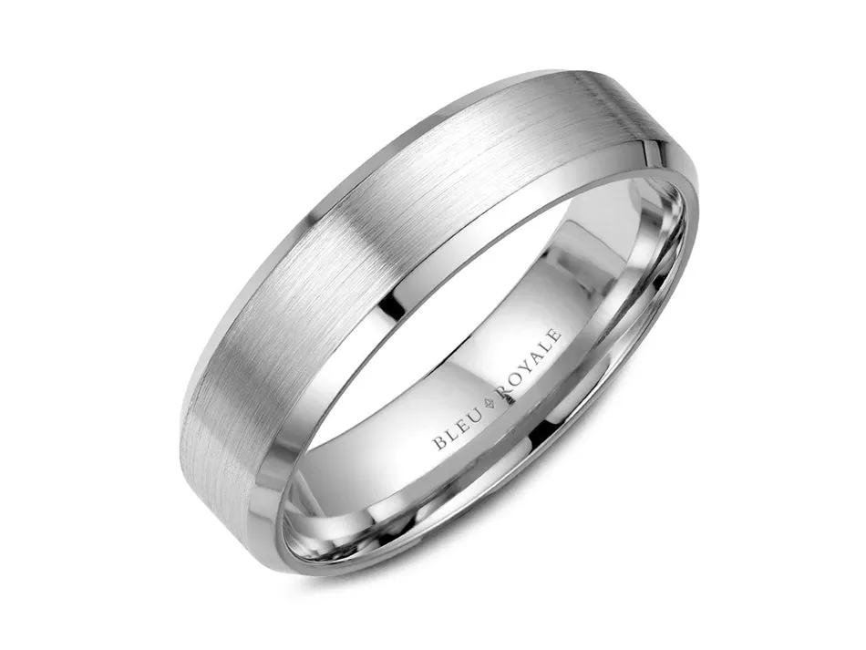 White Gold Men's Wedding Band