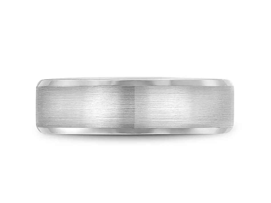 White Gold Men's Wedding Band