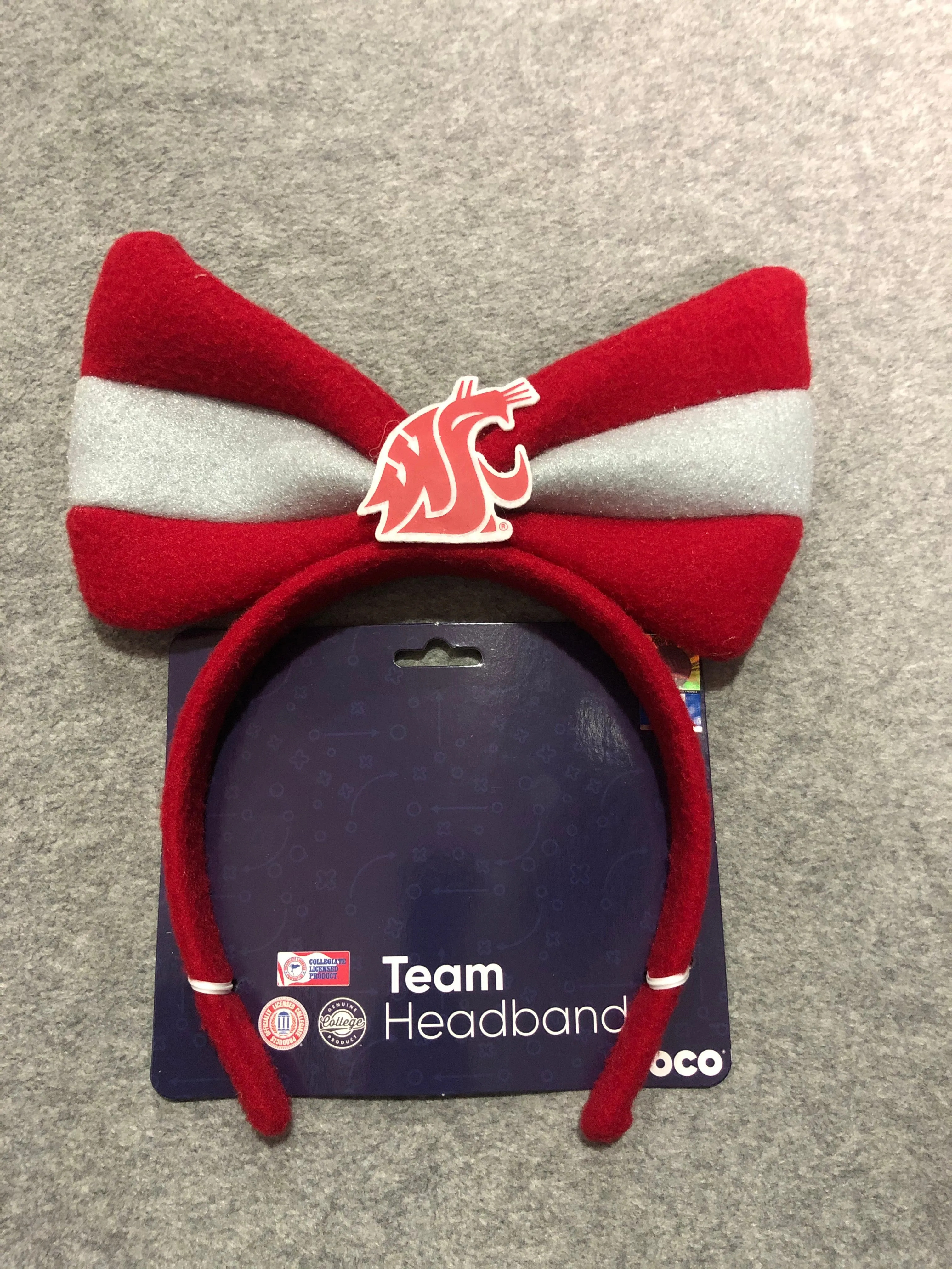 WSU Cougars Team Headband Bow